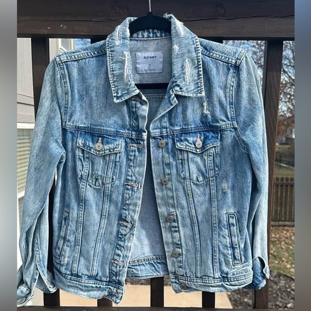 Old Navy Faded Blue Denim Jacket